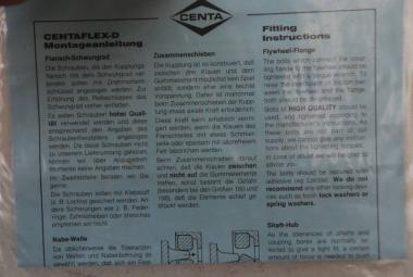 Dämpfungskupplung für Welle 