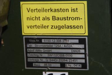 Spannungs Verteilerkasten 125 A 