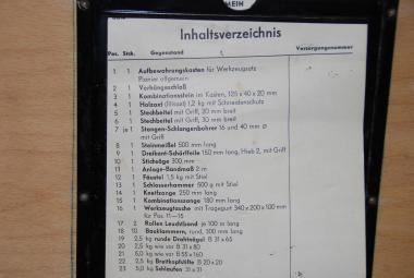 Werkzeugausstattung Pionier 