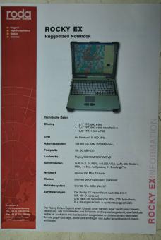 Notebook "Roda" Typ Rocky II EX-M3 