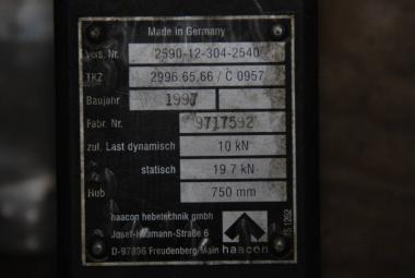 Stütze, Stützbein, Haacon Hebetechnik 